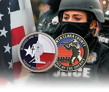 Custom Made Police Challenge Coins 