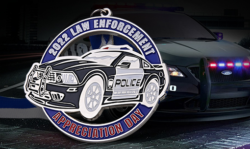 Police Car Custom Medals