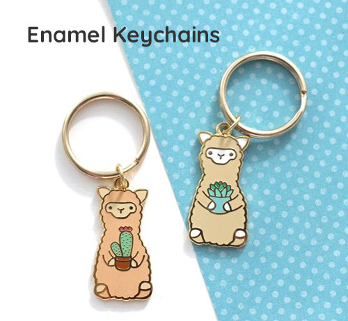 custom metal enamel keychains