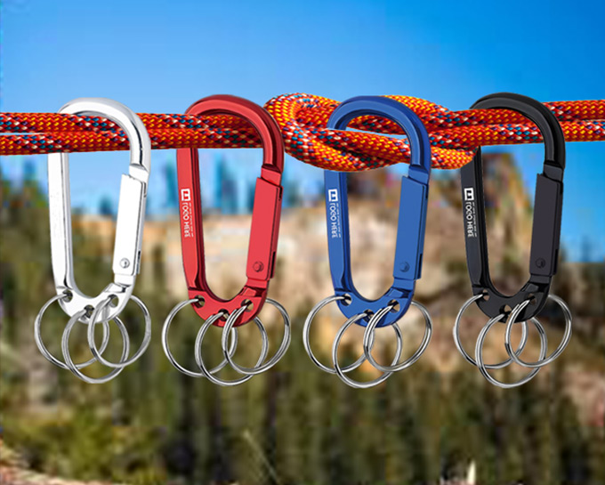 wholesale carabiner key ring v2 pc