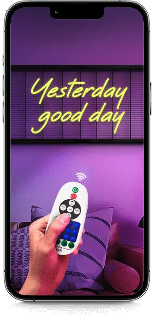 Statische Leuchtreklamen