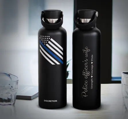  thin blue line water bottles