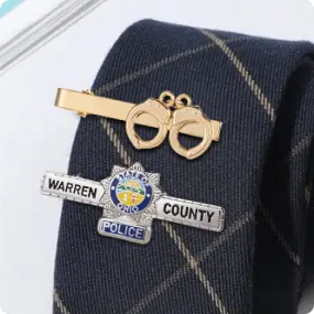 police tie clip