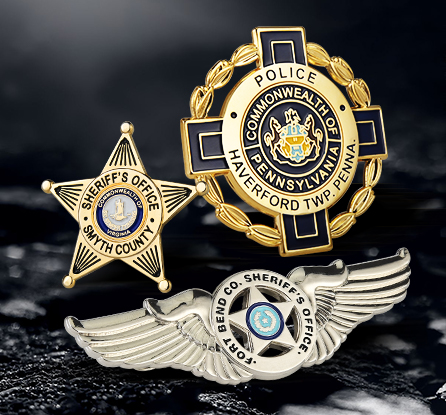 police uniform pins
