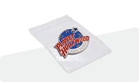 poly bag of enamel pin