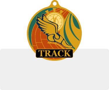 custom track medals templates