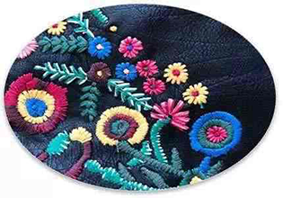Wholesale delicate flower embroidery patches for clothing For Custom Made  Clothes 