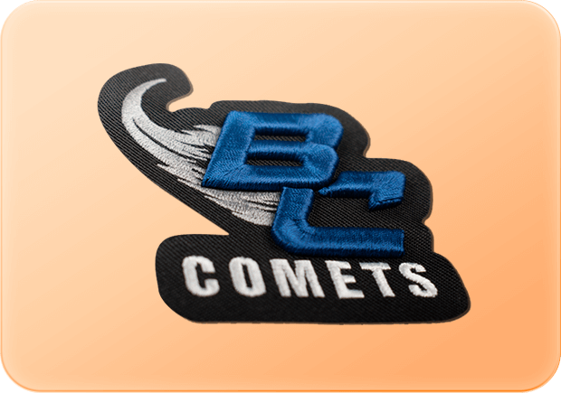 3D embroidered patches