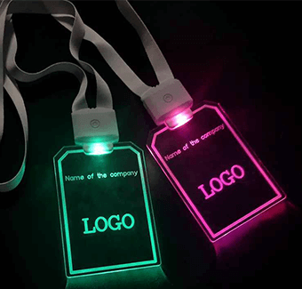 Sublimation Lanyards with Light Up Card